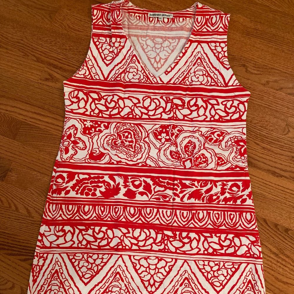 Barbara Gerwit cotton teeshirt dress with 3/4 sleeves